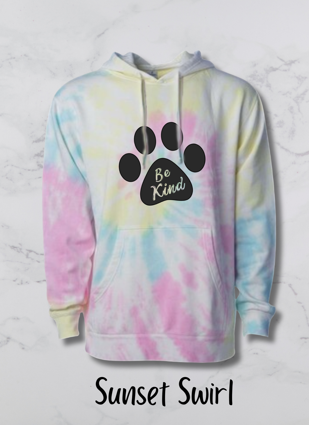 Adult Husky Paw Be Kind Hoodie