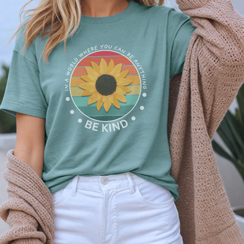 Be Kind Rainbow Graphic Tee