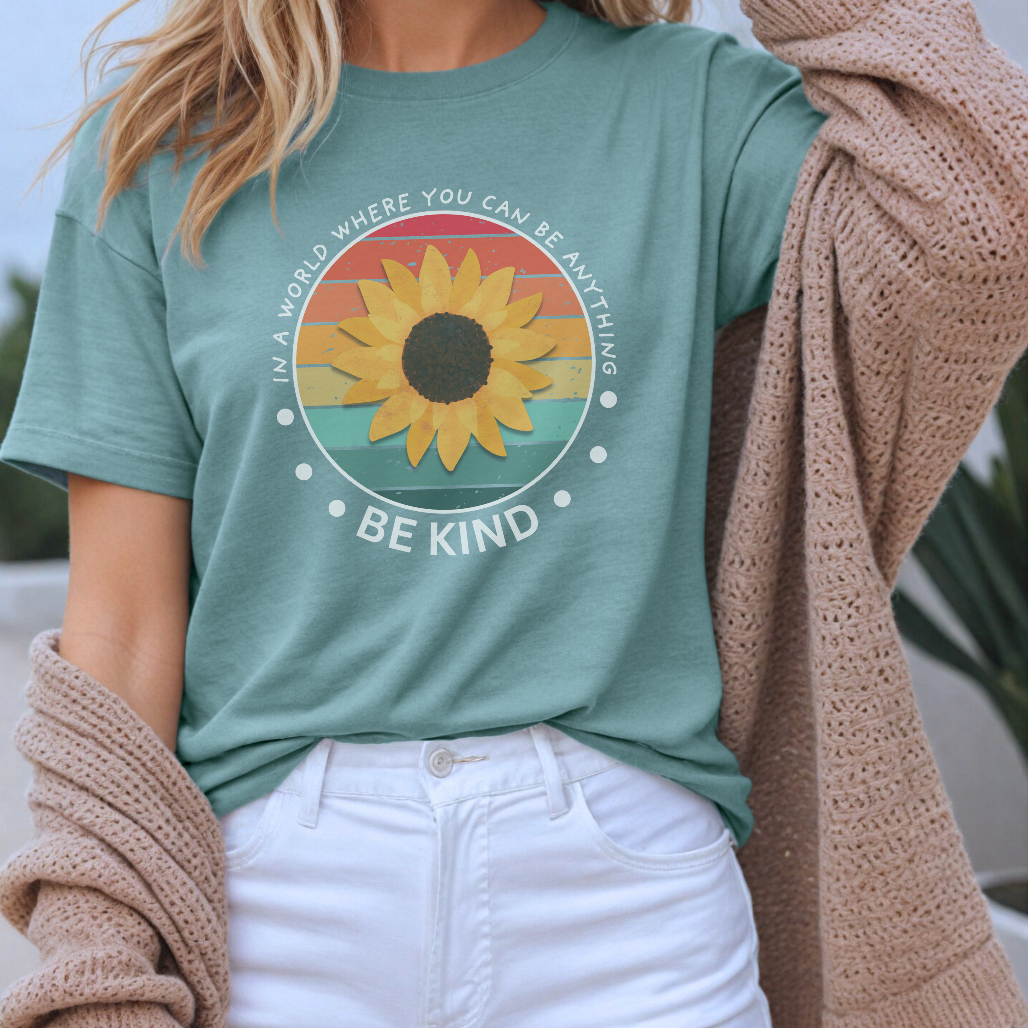 Be Kind Rainbow Graphic Tee