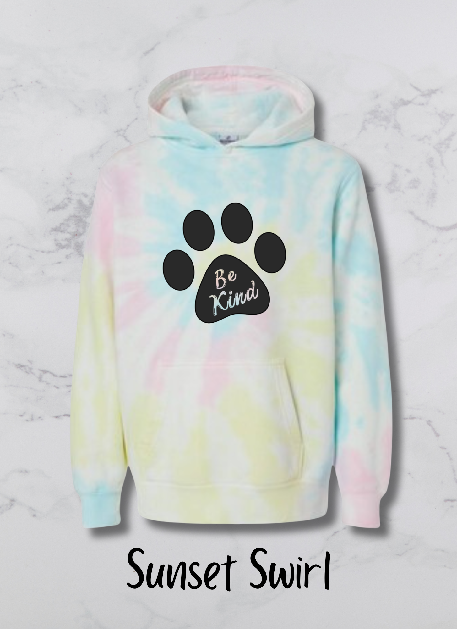 Youth Husky Paw Be Kind Hoodie