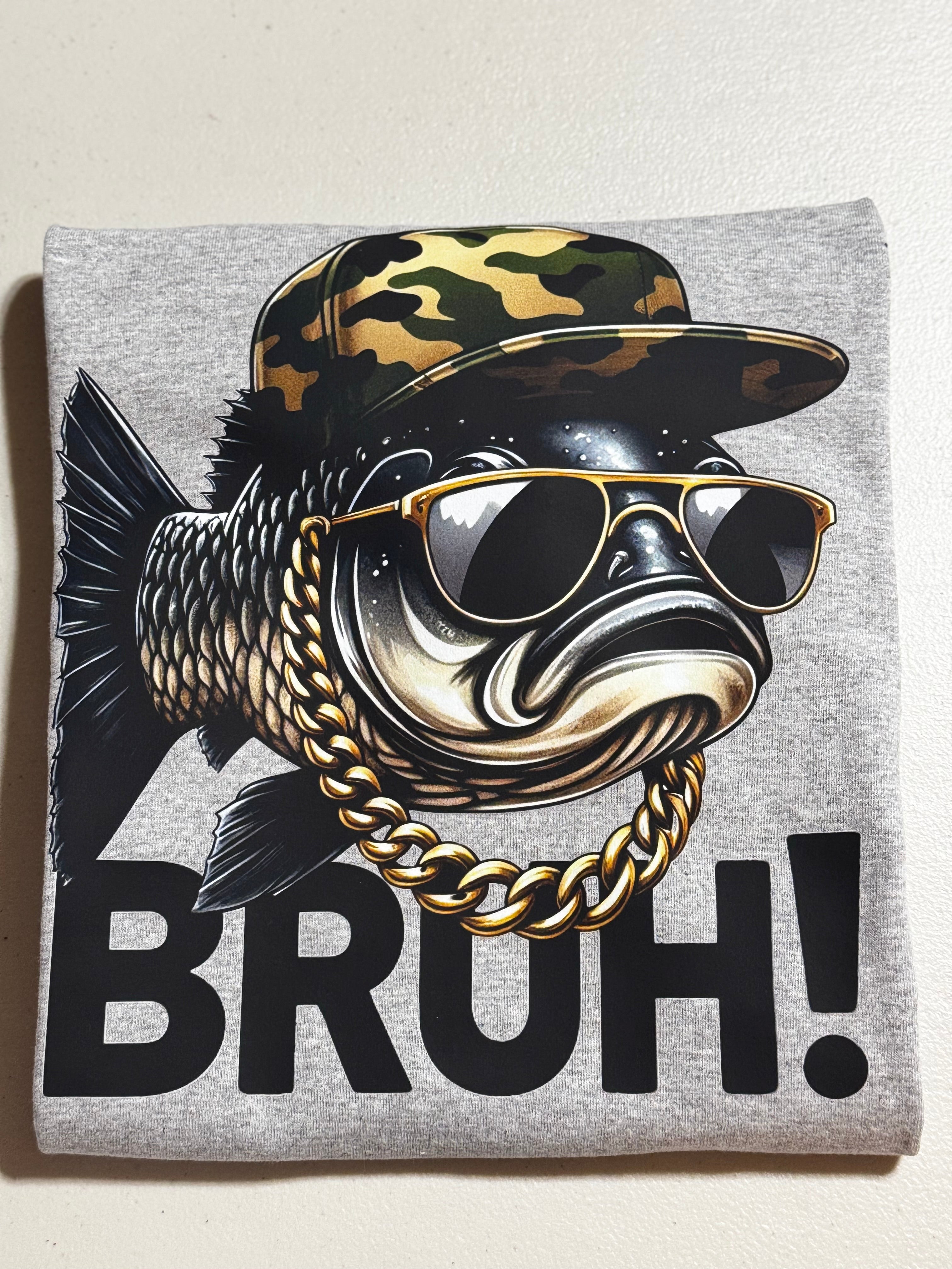 “BRUH!” Fish Graphic Tee
