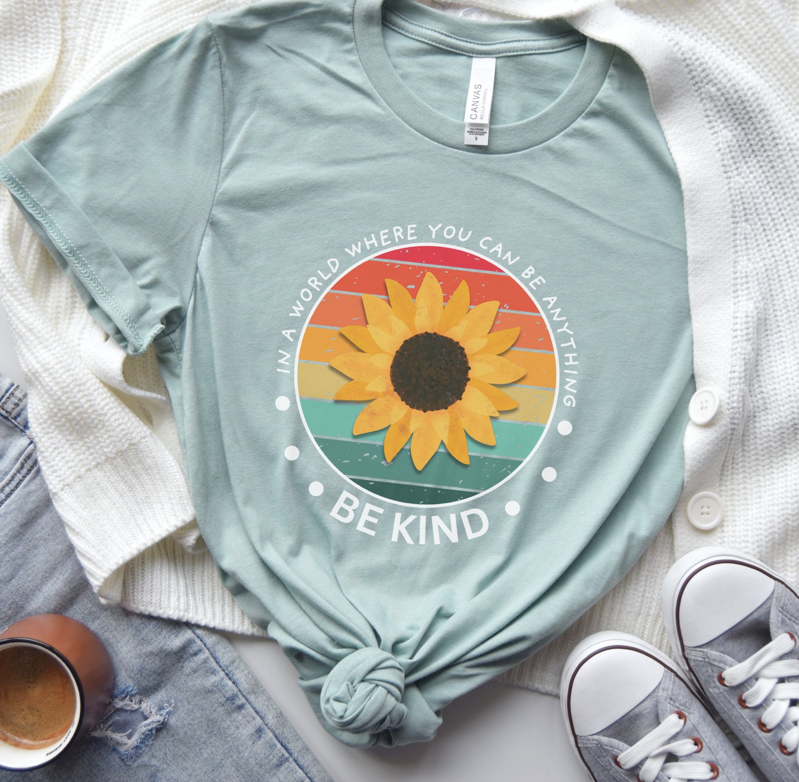 Be Kind Rainbow Graphic Tee