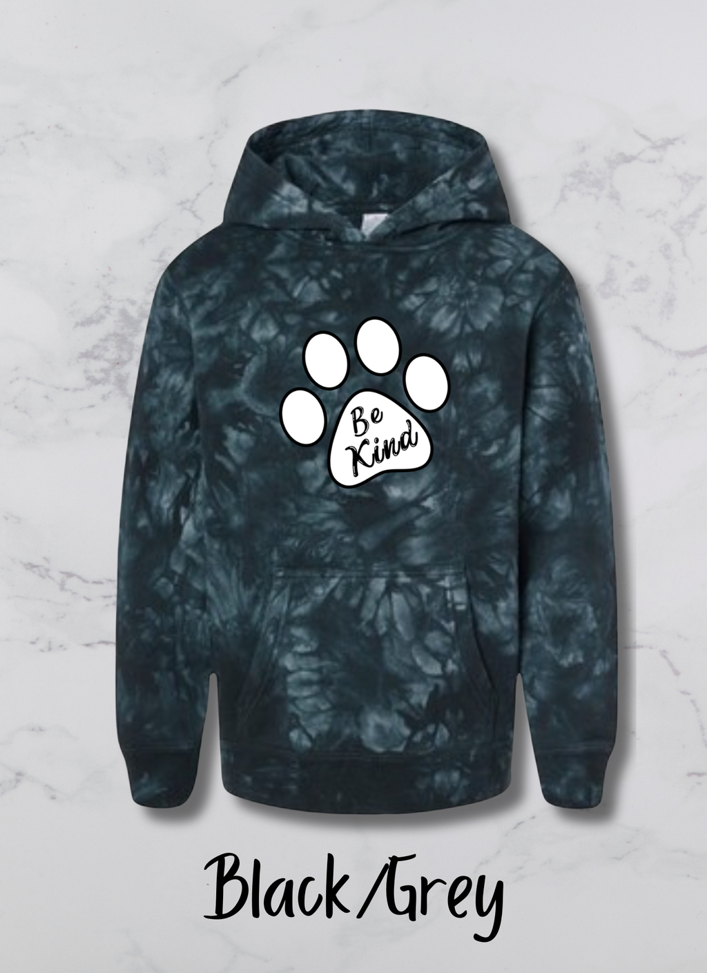Youth Husky Paw Be Kind Hoodie