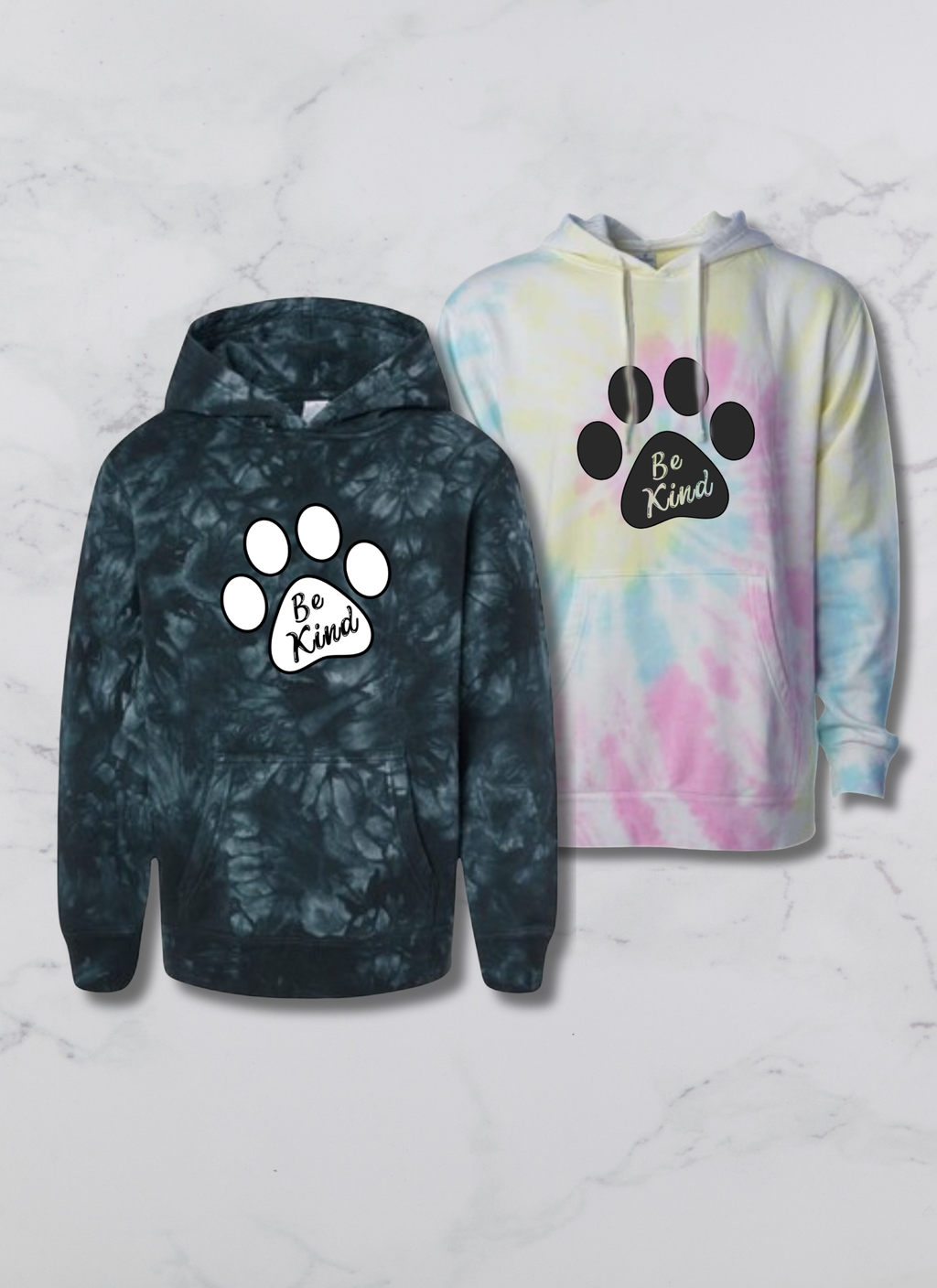 Youth Husky Paw Be Kind Hoodie