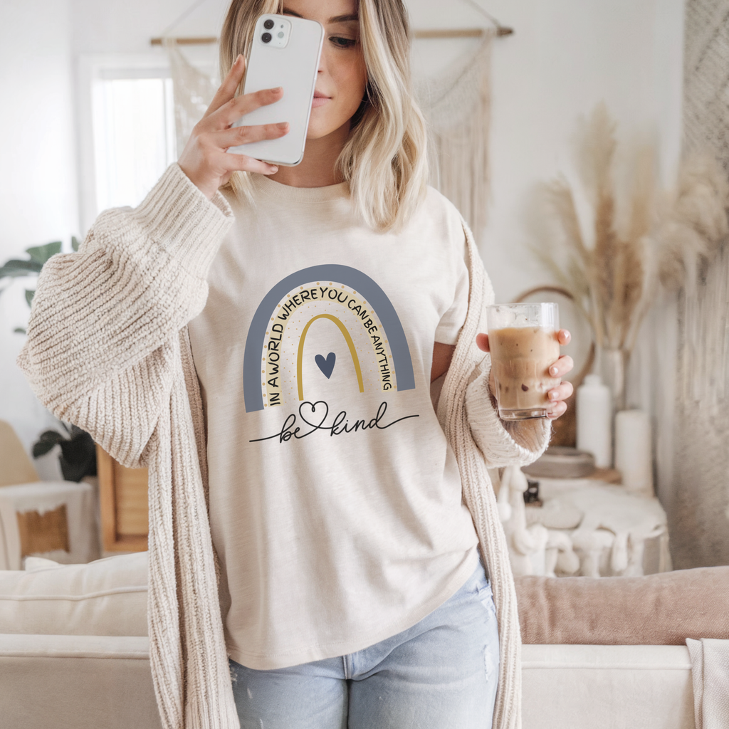 Be Kind Rainbow Graphic Tee