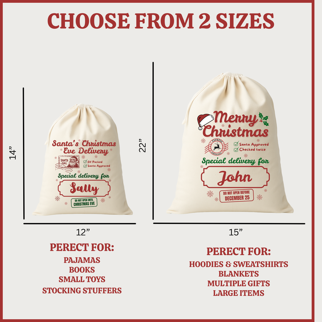 Personalized Christmas Gift Bags