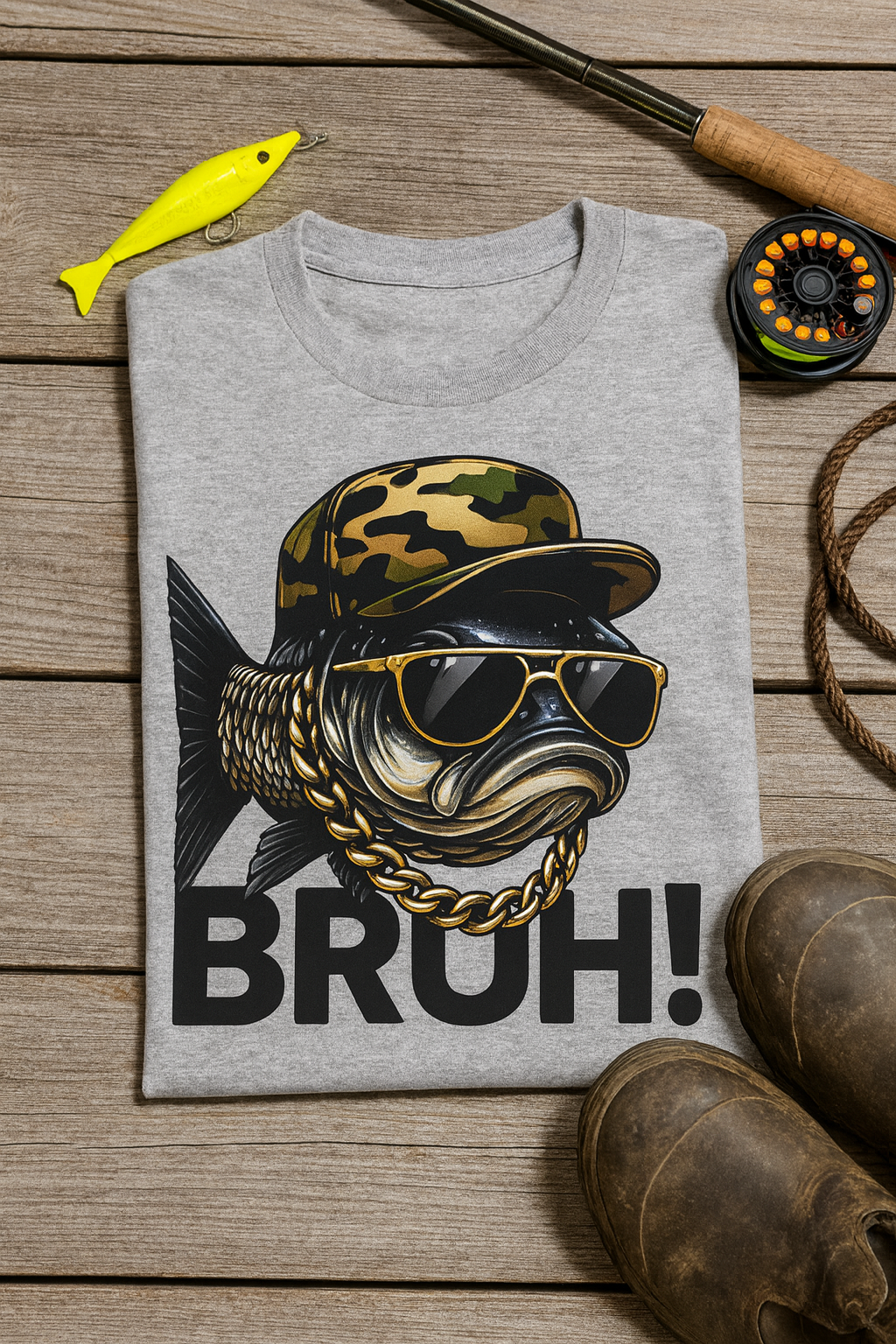 “BRUH!” Fish Graphic Tee