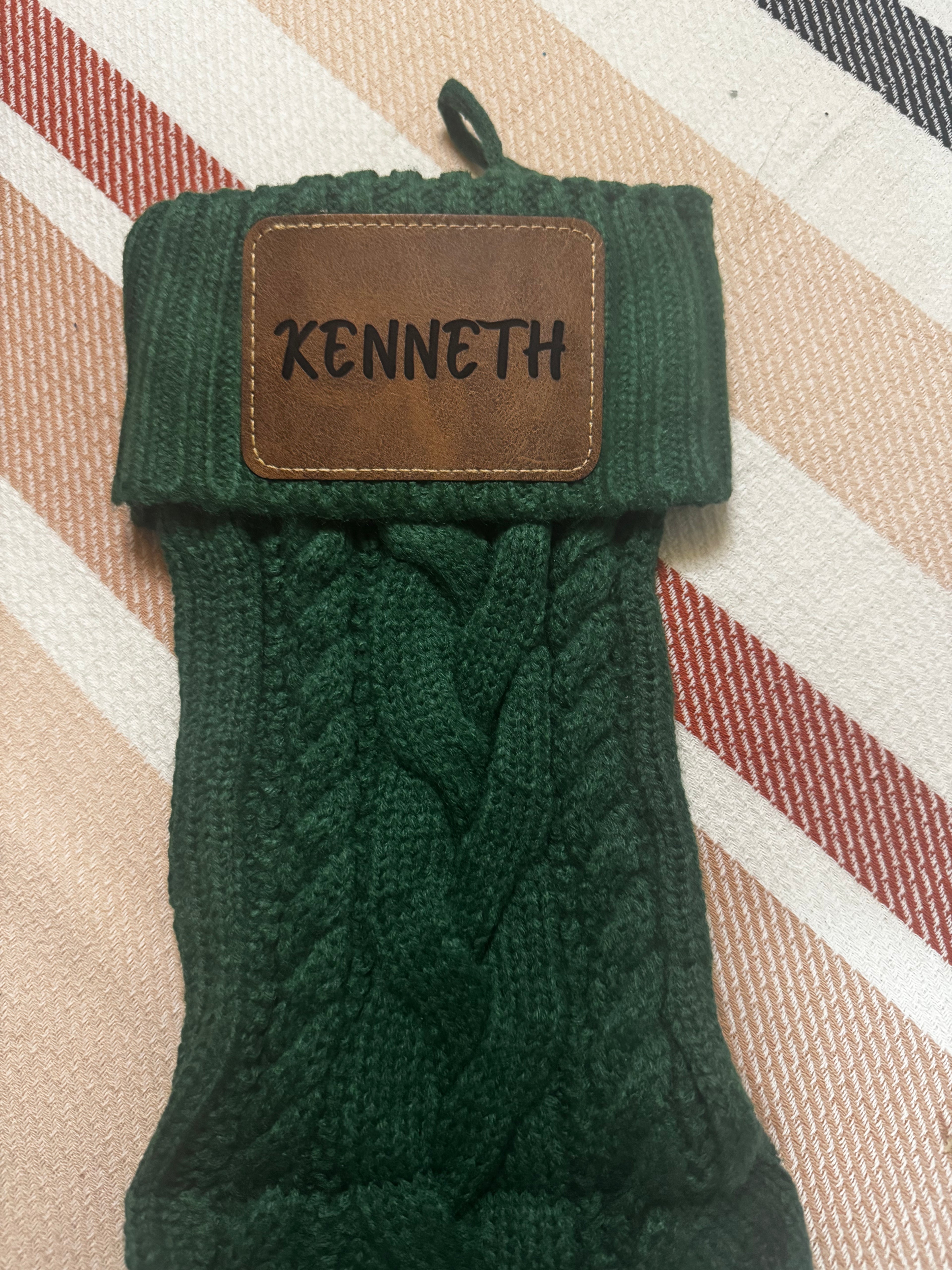 Personalized Family Christmas Stockings – Custom Name Patch