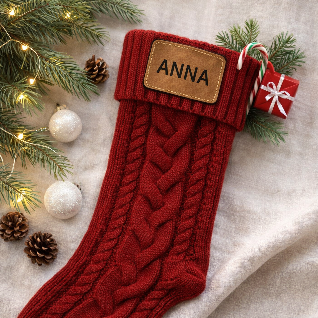 Personalized Family Christmas Stockings – Custom Name Patch