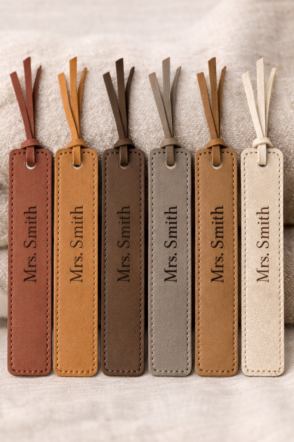Personalized Leather Bookmark – Custom Engraved Name or Text