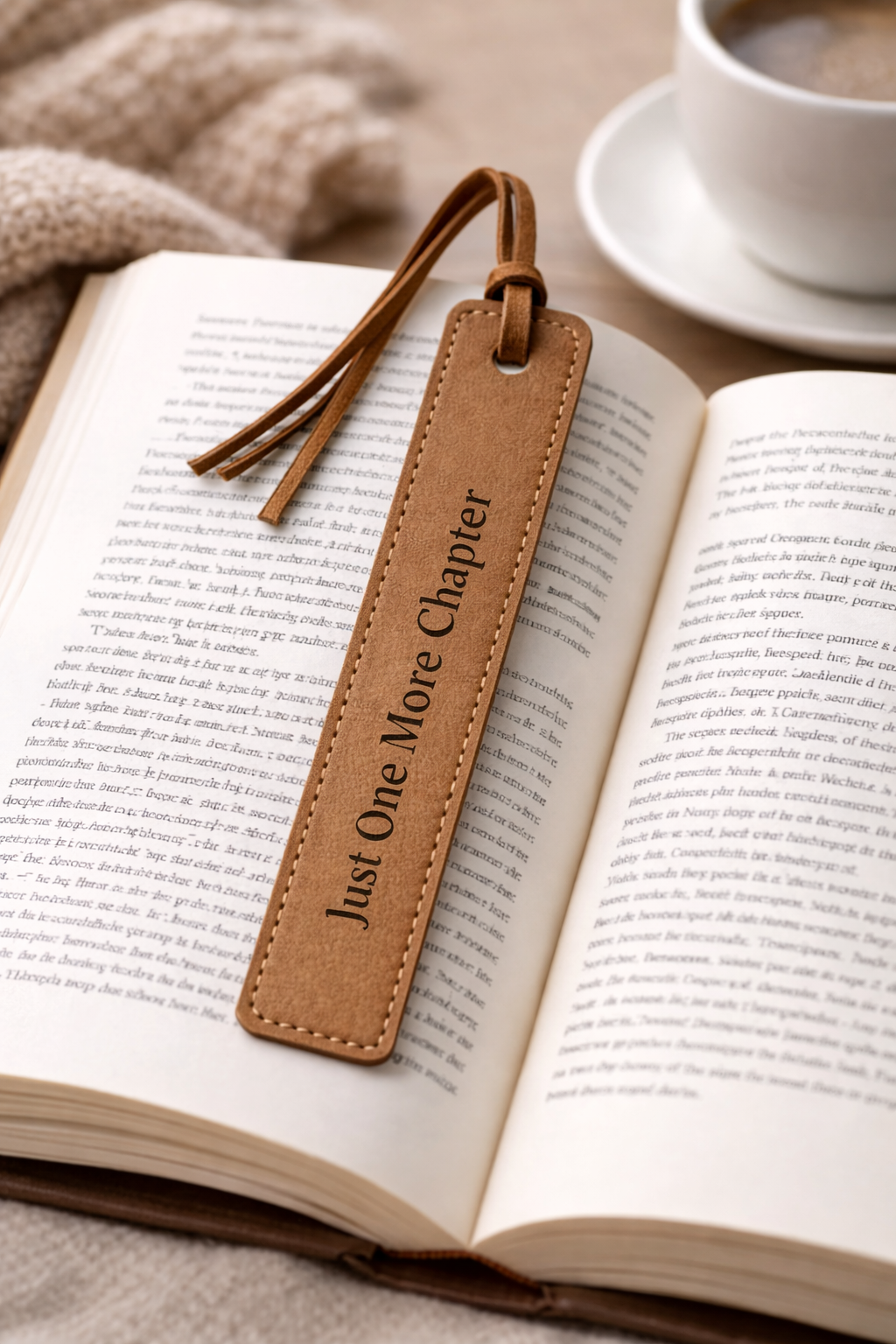 Personalized Leather Bookmark – Custom Engraved Name or Text