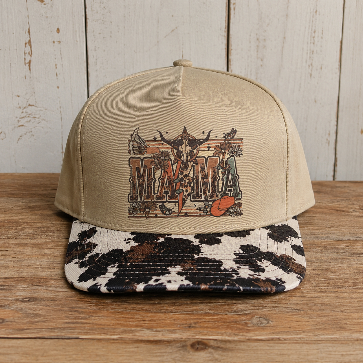 Mama Cow Print Hat